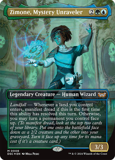 Zimone, Mystery Unraveler (DSC) (8) / Borderless