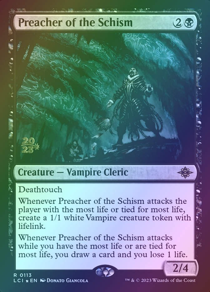 Preacher of the Schism (PLCI) (113s) / Foil