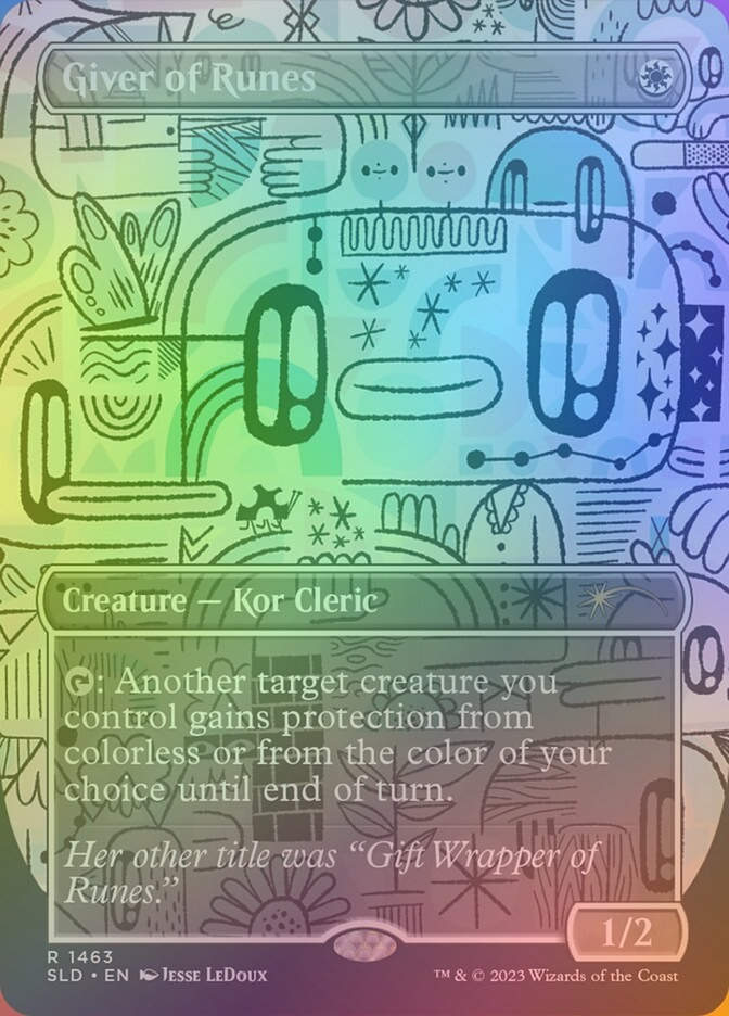 Giver of Runes (SLD) (1463★) / Borderless / Rainbow Foil