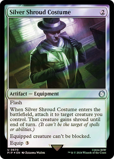 Silver Shroud Costume (pip) (670) / Surge Foil