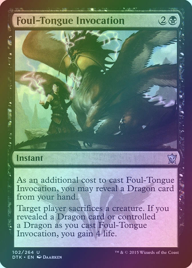 Foul-Tongue Invocation (DTK) (102) / Foil