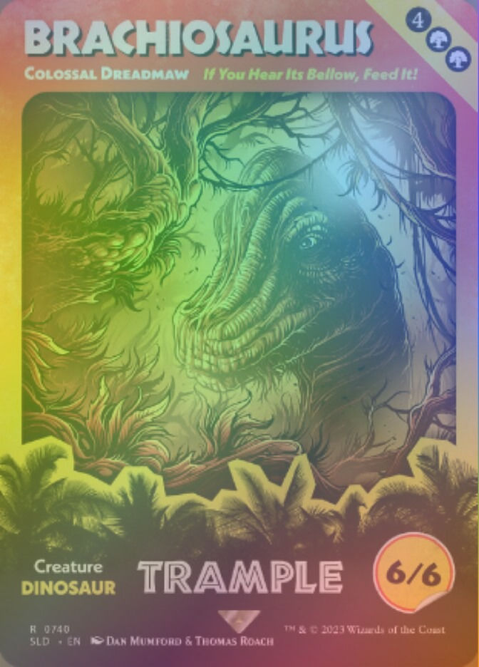 Colossal Dreadmaw (SLD) (740★) / Borderless / Rainbow Foil