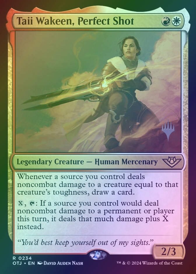 Taii Wakeen, Perfect Shot (POTJ) (234p) / Foil
