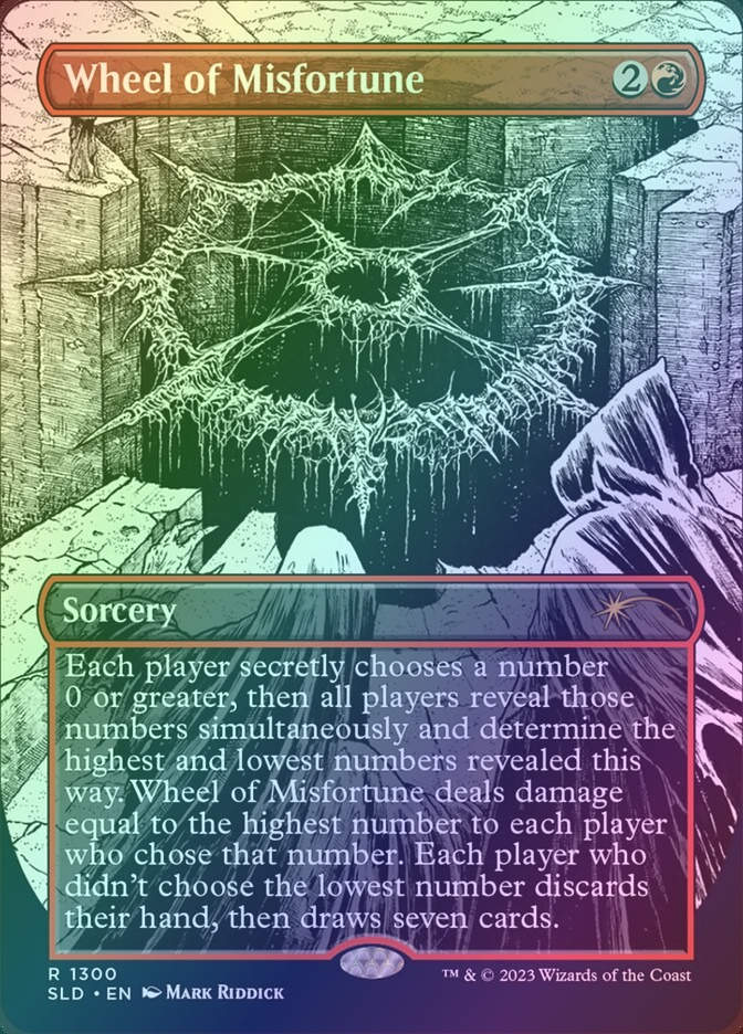 Wheel of Misfortune (SLD) (1300) / Borderless / Foil