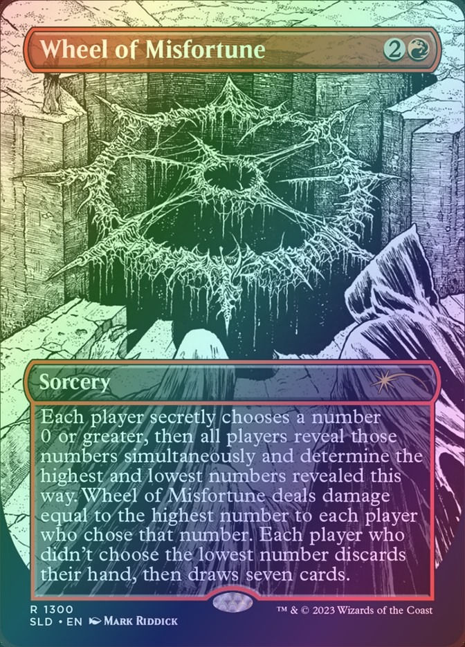 Wheel of Misfortune (SLD) (1300) / Borderless / Foil