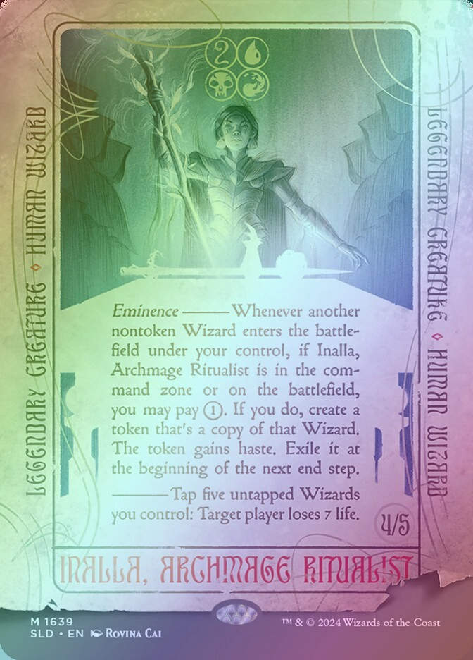 Inalla, Archmage Ritualist (SLD) (1639★) / Borderless / Rainbow Foil