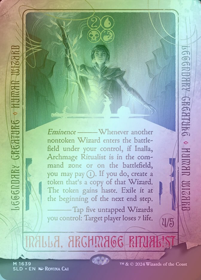 Inalla, Archmage Ritualist (SLD) (1639★) / Borderless / Rainbow Foil