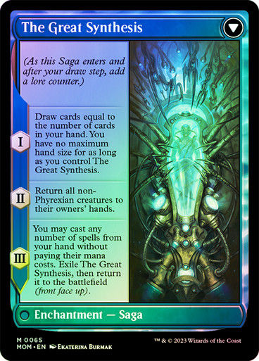 Jin-Gitaxias // The Great Synthesis (mom) / Foil — cara 2 de 2