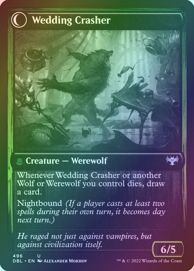 Wolfkin Outcast // Wedding Crasher (DBL) (496) / Foil — cara 2 de 2