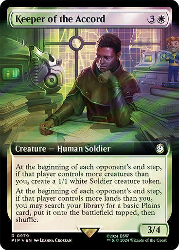 Keeper of the Accord (pip) (979) / Extended Surge Foil