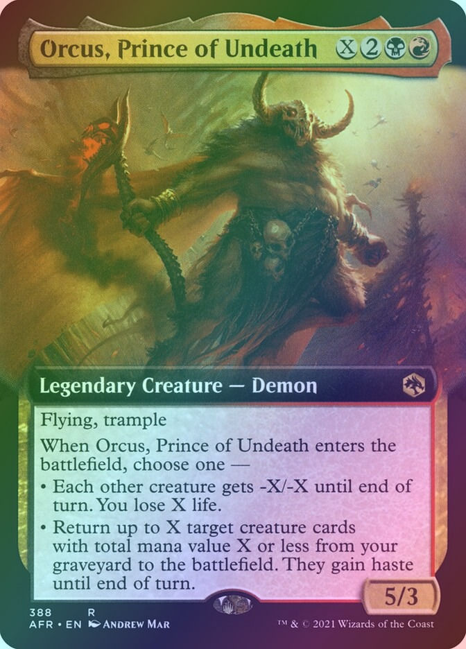 Orcus, Prince of Undeath (AFR) (388) / Extended Art / Foil