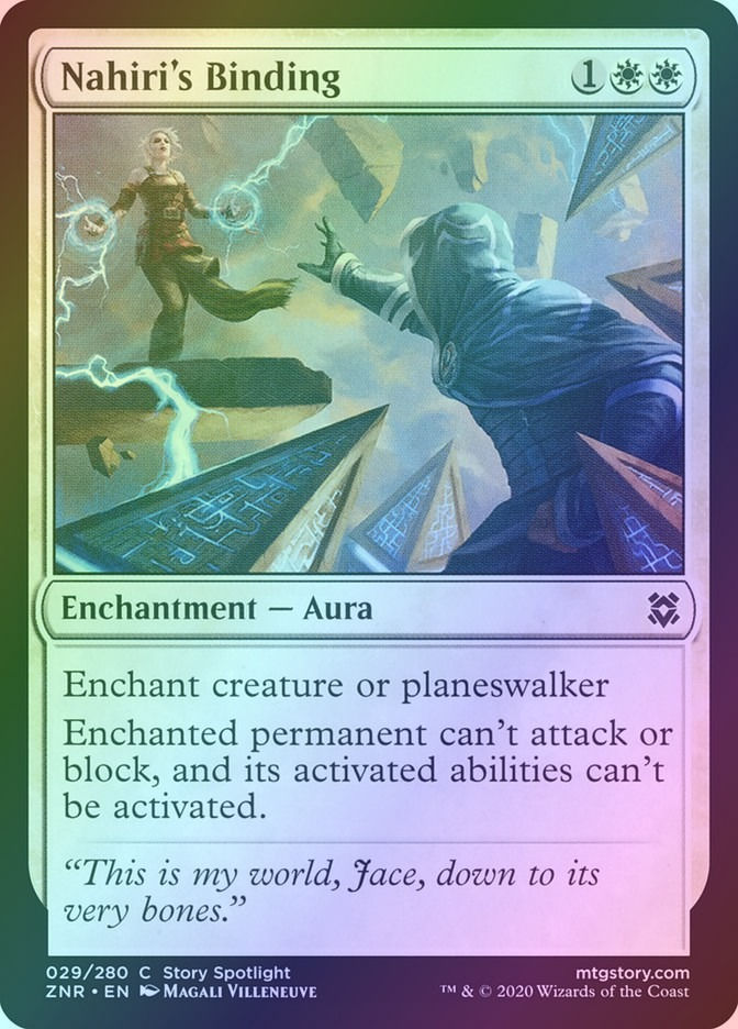 Nahiri's Binding (ZNR) (29) / Foil