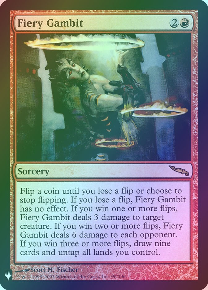 Fiery Gambit (PLST) (MRD-90) / Foil