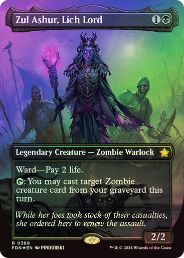 Zul Ashur, Lich Lord (FDN) (389) / Mana Foil / Borderless