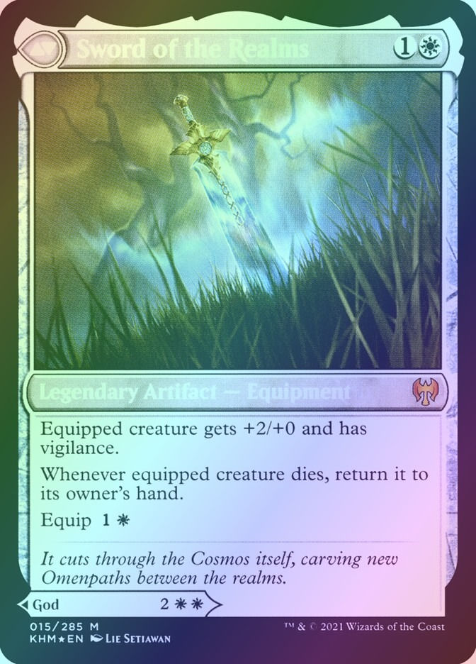 Halvar, God of Battle // Sword of the Realms (PKHM) (15s) / Foil — cara 2 de 2