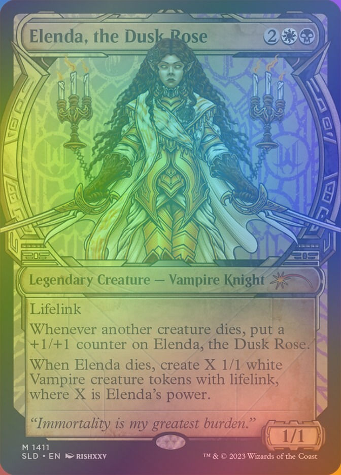Elenda, the Dusk Rose (SLD) (1411★) / Showcase / Rainbow Foil