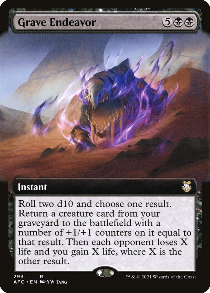 Grave Endeavor (AFC) (293) / Extended Art