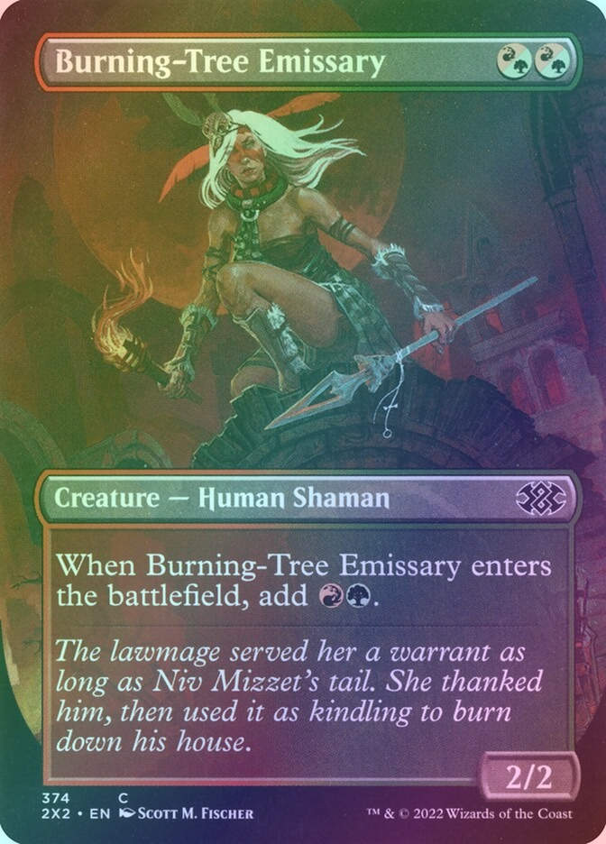 Burning-Tree Emissary (2X2) (374) / Borderless / Foil