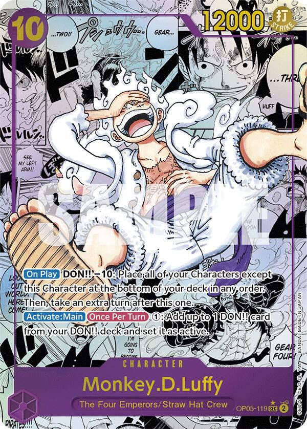 Monkey.D.Luffy (119) (Alternate Art) (Manga) (OP05-119) / Foil
