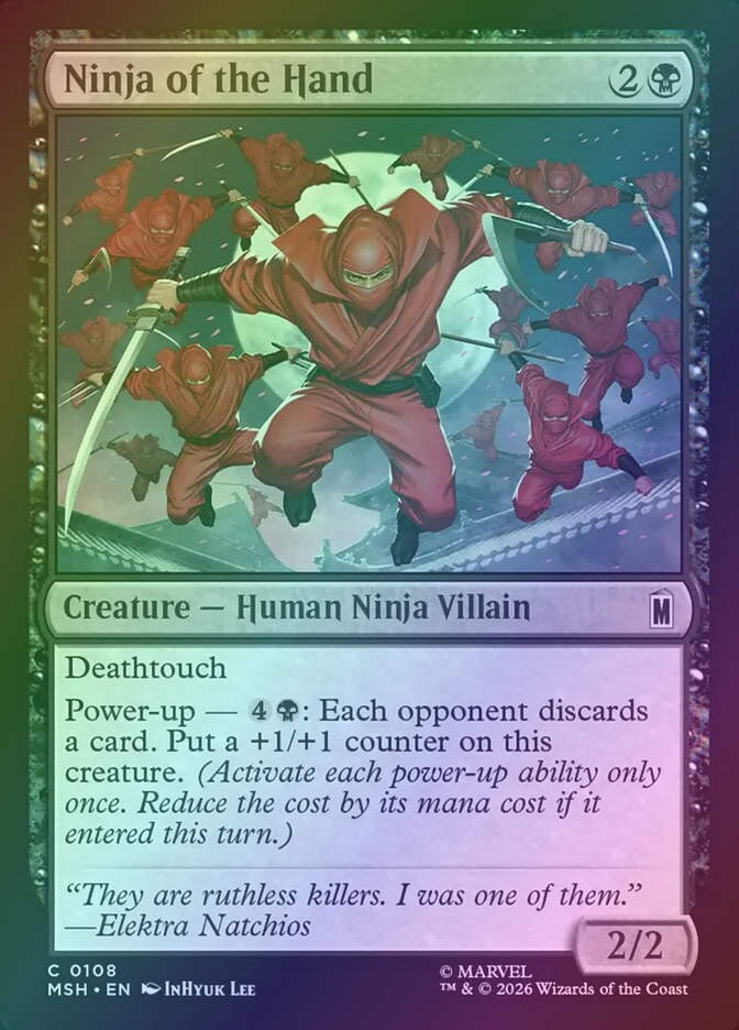 Ninja of the Hand (MSH) (108) / Foil