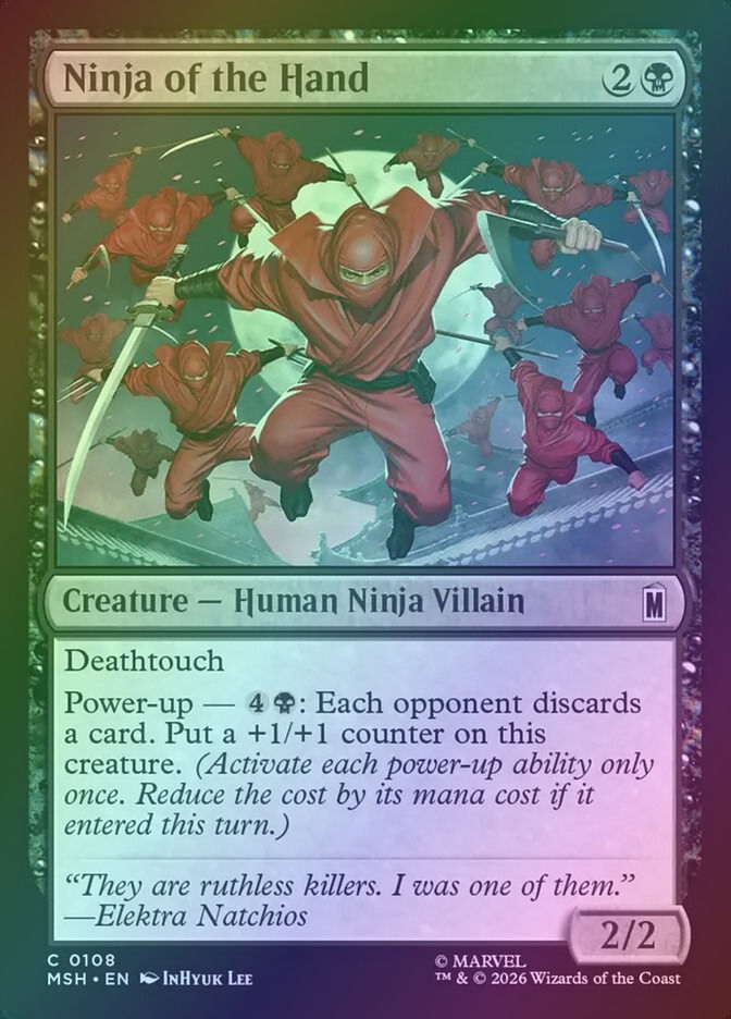 Ninja of the Hand (MSH) (108) / Foil