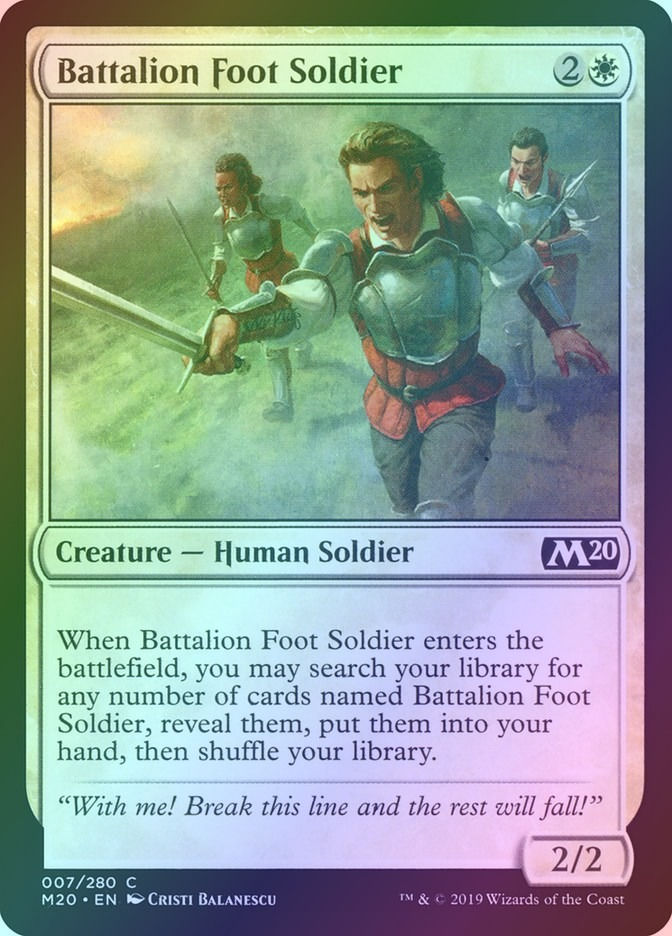 Battalion Foot Soldier (M20) (7) / Foil