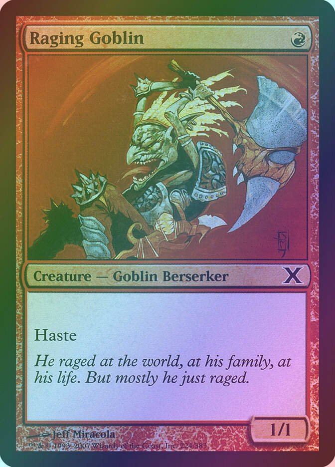 Raging Goblin (10E) (224★) / Foil