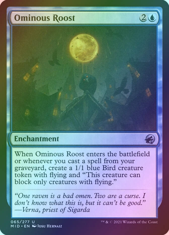 Ominous Roost (MID) (65) / Foil