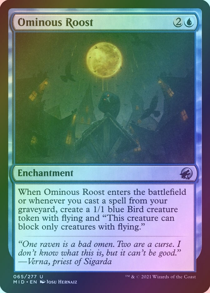 Ominous Roost (MID) (65) / Foil