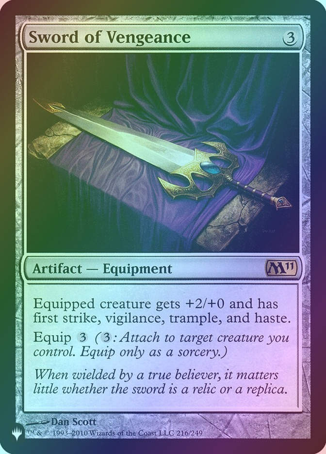 Sword of Vengeance (PLST) (M11-216) / Foil