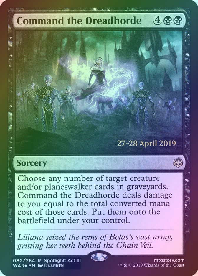 Command the Dreadhorde (PWAR) (82s) / Foil