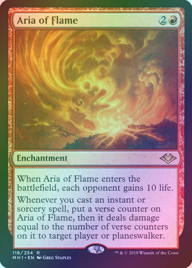 Aria of Flame (MH1) (118) / Foil