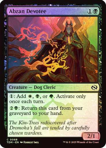Abzan Devotee (TDM) (68) / Foil