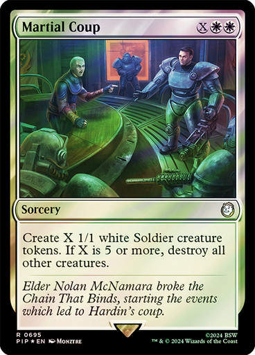 Martial Coup (pip) (695) / Surge Foil