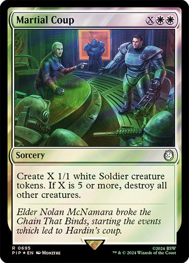 Martial Coup (pip) (695) / Surge Foil