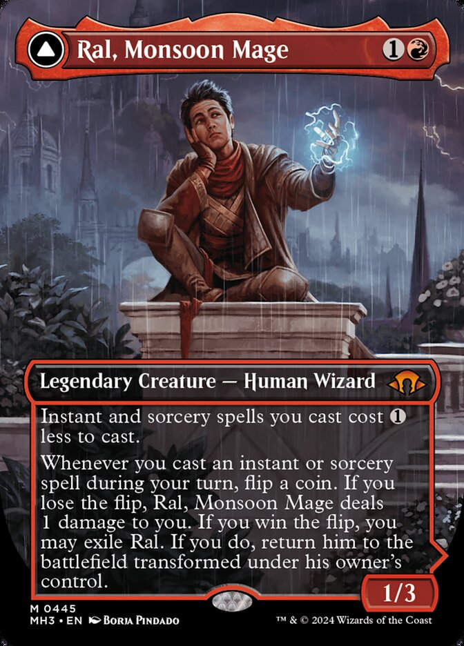 Ral, Monsoon Mage // Ral, Leyline Prodigy (MH3) (445) / Borderless