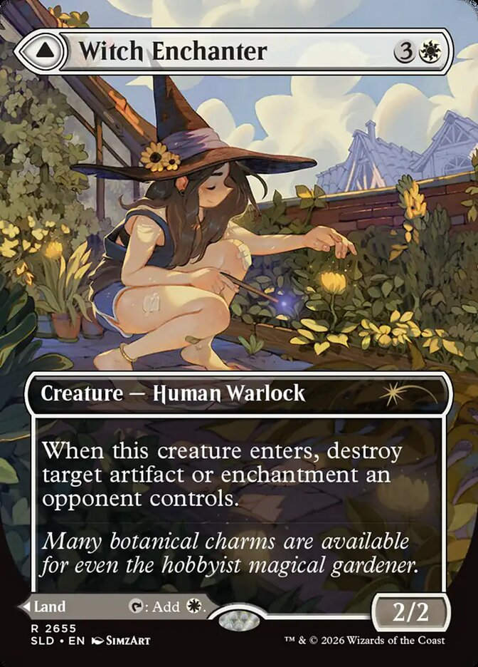 Witch Enchanter // Witch-Blessed Meadow (SLD) (2655) / Borderless