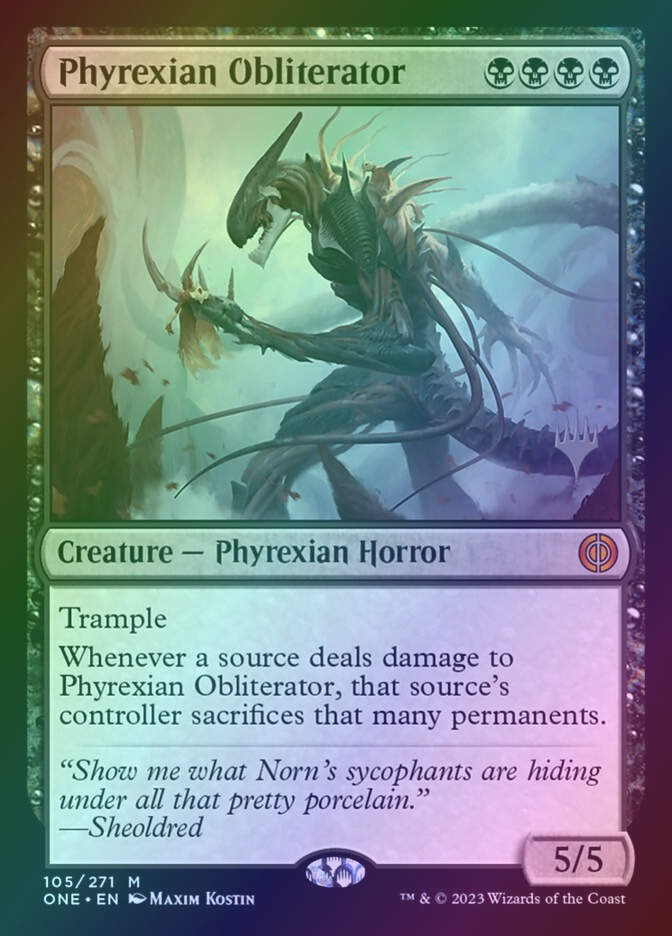 Phyrexian Obliterator (PONE) (105p) / Foil