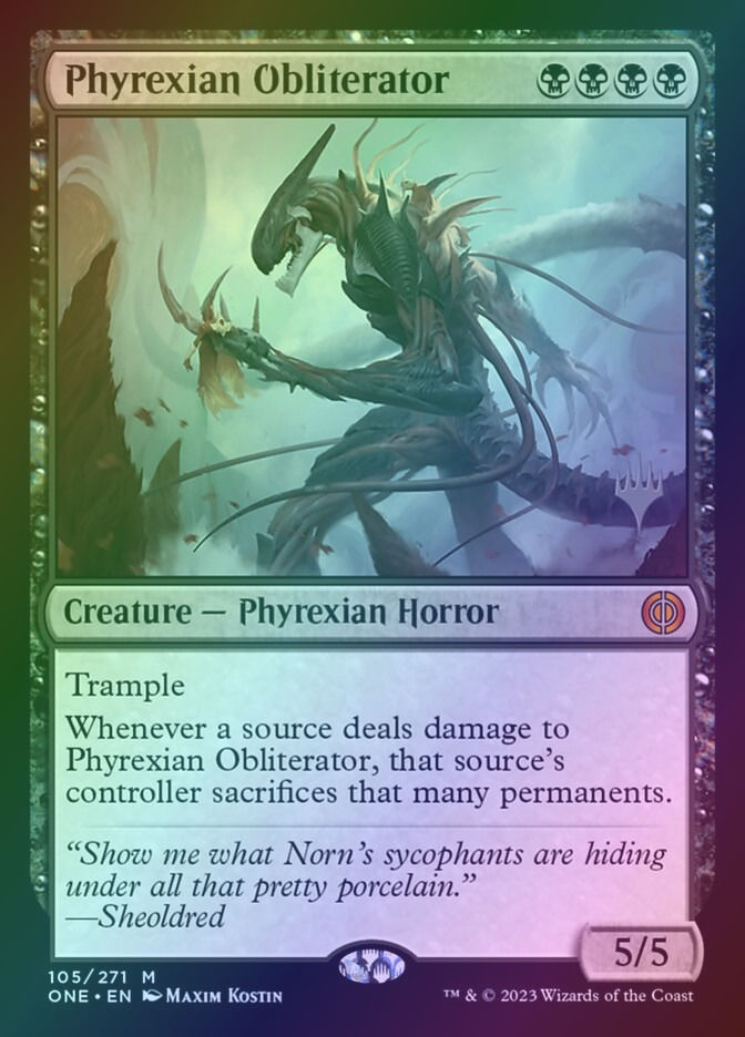Phyrexian Obliterator (PONE) (105p) / Foil