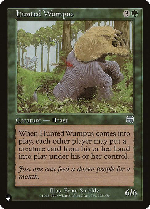 Hunted Wumpus (PLST) (MMQ-253)