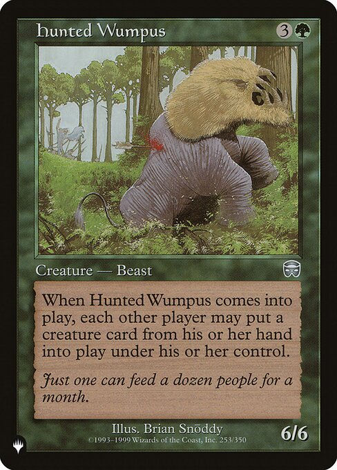 Hunted Wumpus (PLST) (MMQ-253)