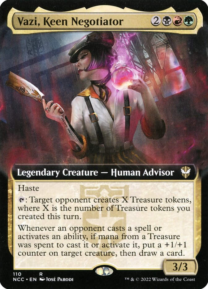 Vazi, Keen Negotiator (NCC) (110) / Extended Art