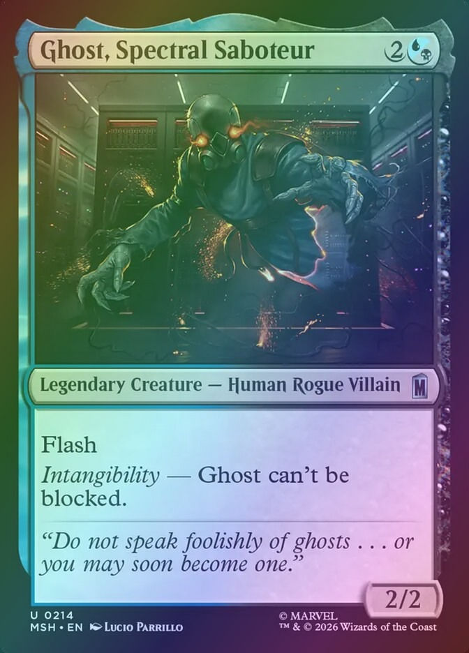 Ghost, Spectral Saboteur (MSH) (214) / Foil