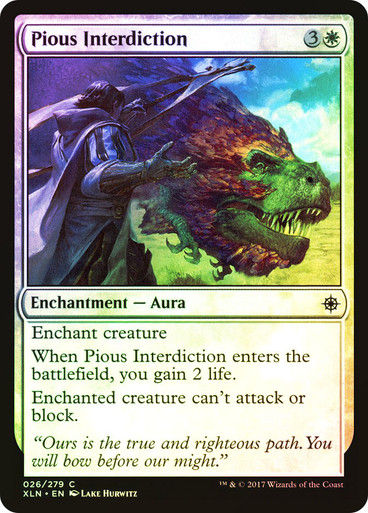 Pious Interdiction (XLN) (26) / Foil