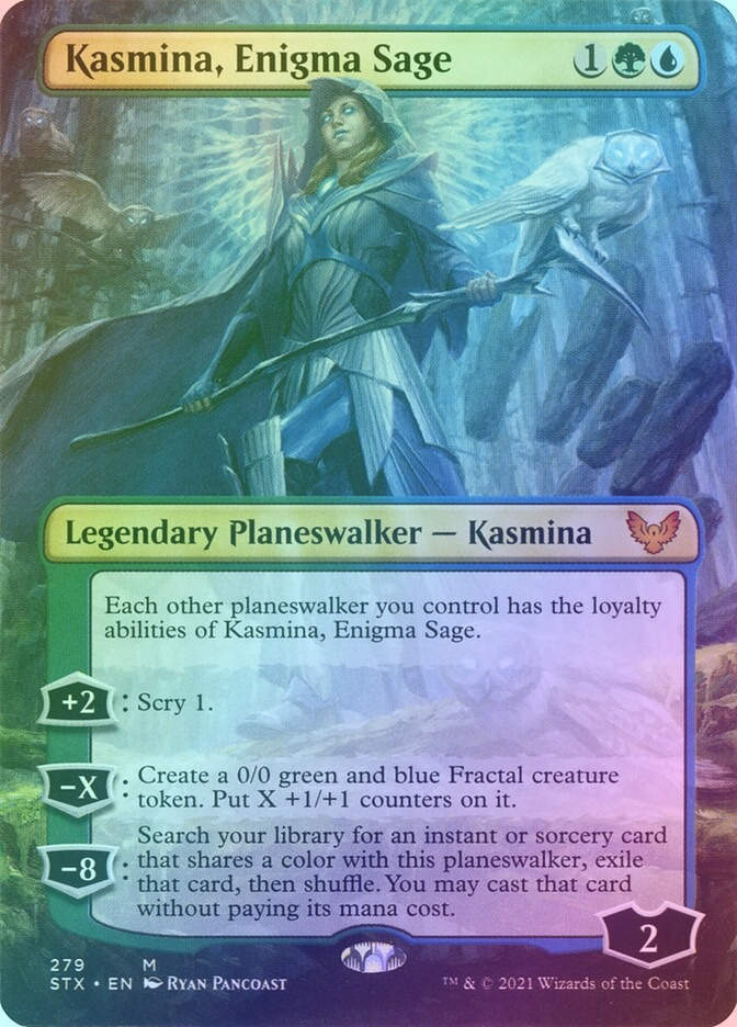 Kasmina, Enigma Sage (STX) (279) / Borderless / Foil