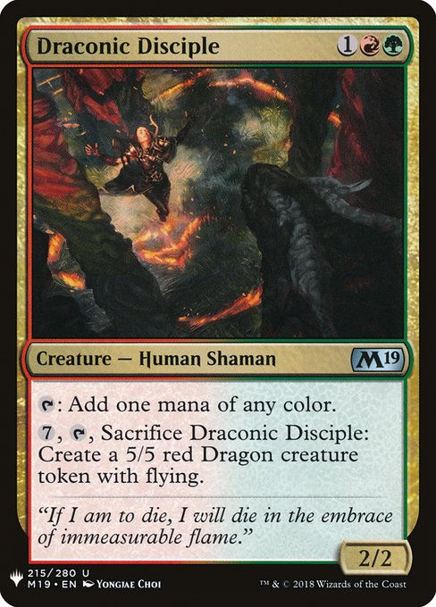 Draconic Disciple (PLST) (M19-215)
