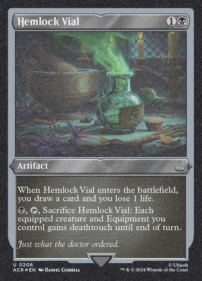 Hemlock Vial (ACR) (206) / Foil Etched
