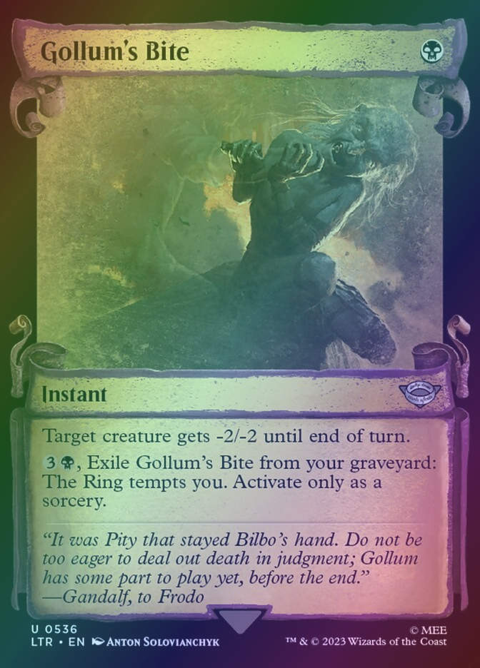 Gollum's Bite (LTR) (536) / Showcase / Foil