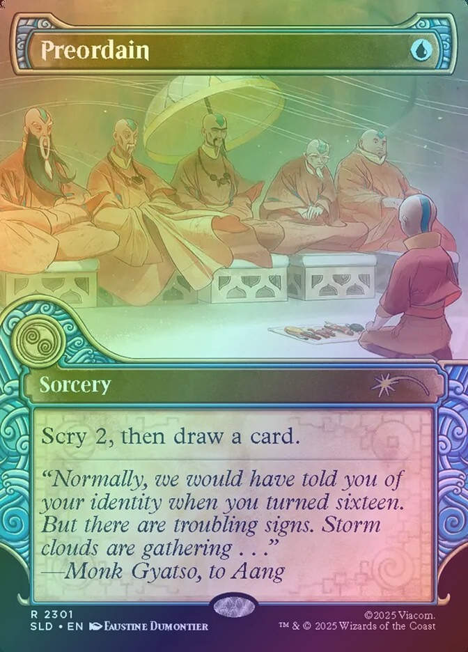 Preordain (SLD) (2301) / Borderless / Showcase / Foil