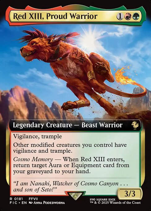 Red XIII, Proud Warrior (FIC) (181) / Extended Art